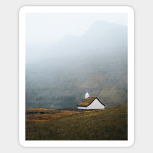 Saksun Church Tranquility (Faroe Islands) Magnet